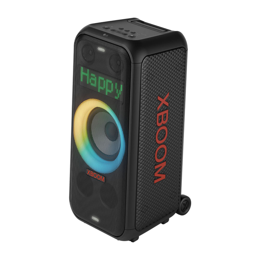 Parlante portátil bluetooth LG Xboom XL7T, 250 W, resistente al agua, IPX4, hasta 20 horas, negro