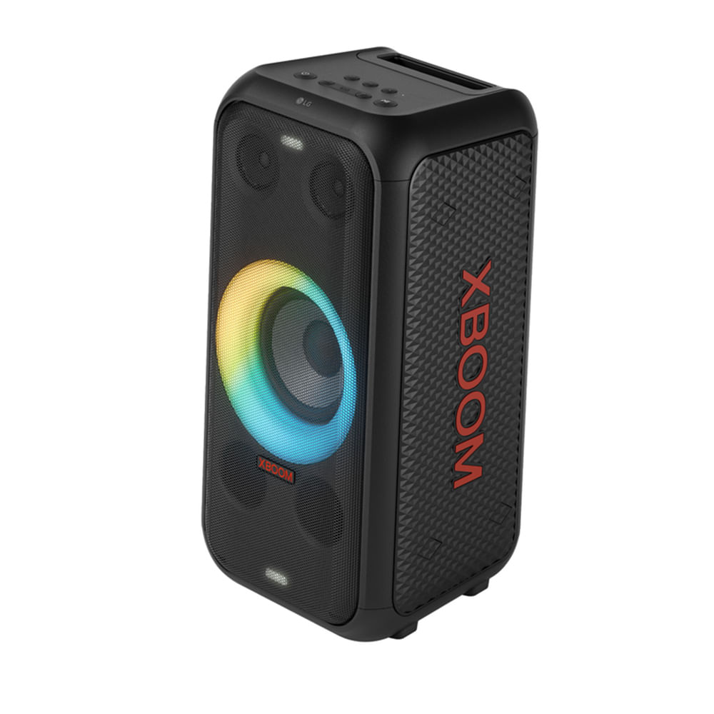 Parlante portátil bluetooth LG Xboom XL5T, 200 W, resistente al agua, IPX4, hasta 12 horas, negro