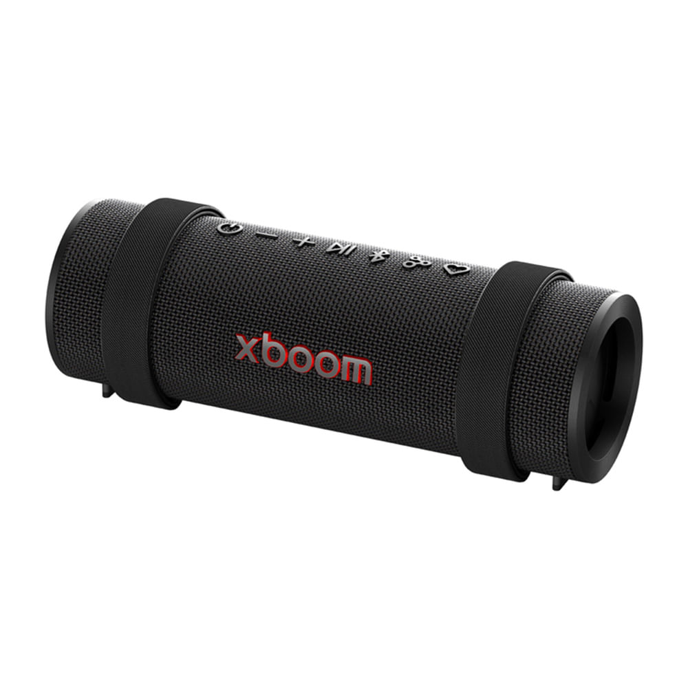 Parlante portátil bluetooth LG Xboom Grab, 30 W, resistente al agua, IP67, hasta 20 horas, negro