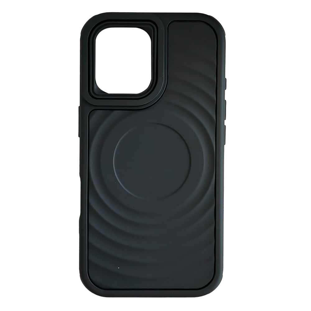 Case iBox para iphone 16 vibes 360, protección 360°, con magsafe para carga inalámbrica, negro