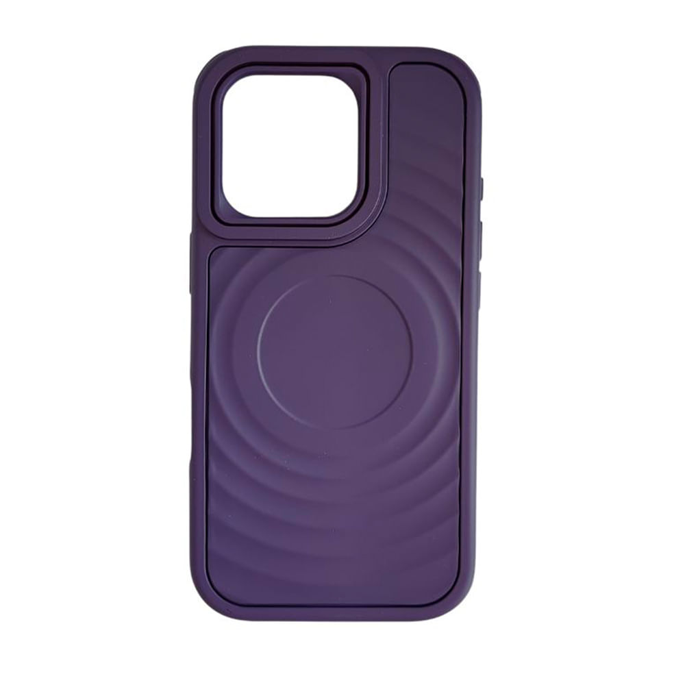 Case iBox para iphone 16 pro vibes 360, protección 360°, con magsafe para carga inalámbrica, morado