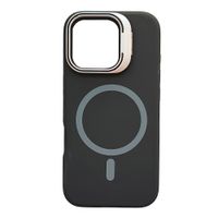 Case iBox para iphone 16 pro soft line, con magsafe para carga inalámbrica, con soporte cámara, negro