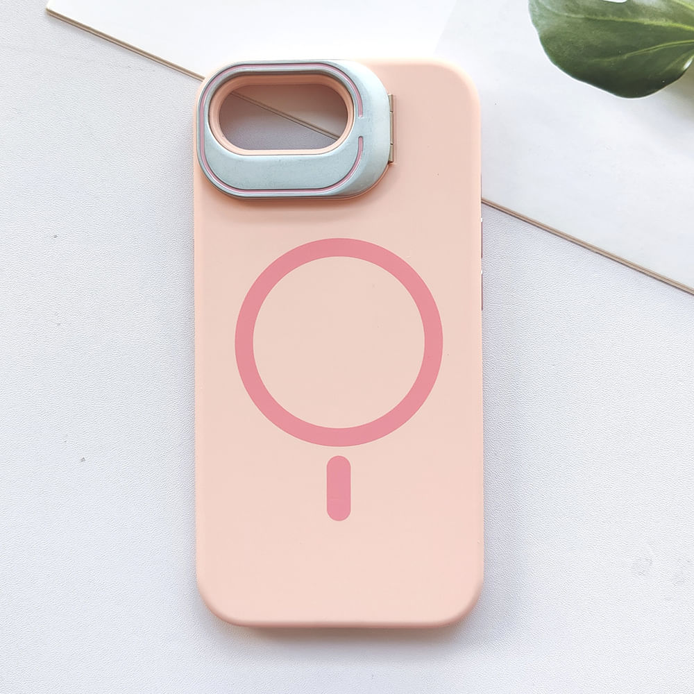 Imagen 2 del producto Case iBox para iphone 16e soft line, con magsafe para carga inalámbrica, con soporte cámara, rosado