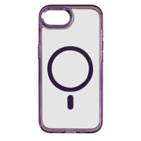 Case iBox para iphone 16e metal glow, con magsafe para carga inalámbrica, con soporte en cámara, morado