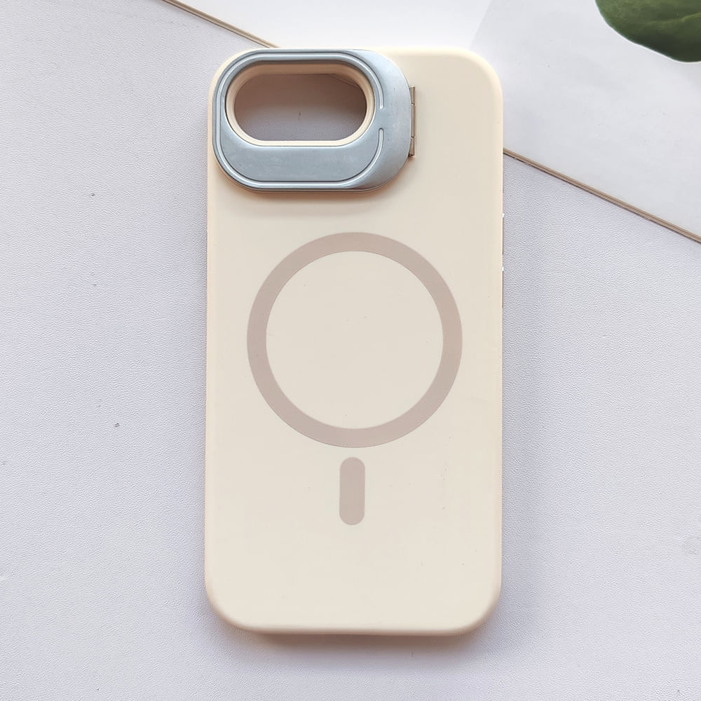 Imagen 2 del producto Case iBox para iphone 16e soft line, con magsafe para carga inalámbrica, con soporte cámara, beige