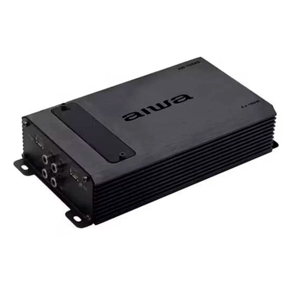 Amplificador digital 4 canales 4x100W RMS para Auto AIWA AW-1004D, negro