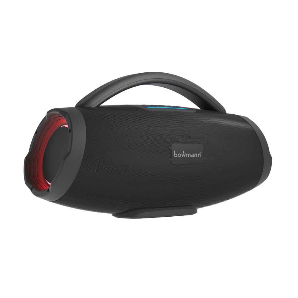 Parlante bluetooth portátil Bowmann BTS-700X recargable TWS, FM, 50W, negro