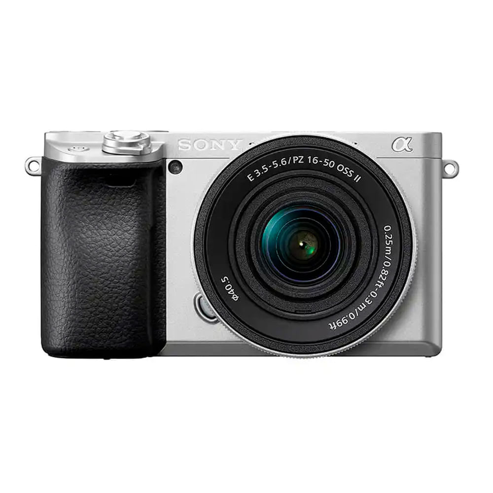 Cámara Sony Alpha a6400 APS-C Mirrorless ILCE-6400K + lente 16-50mm compacta y ligera, negro