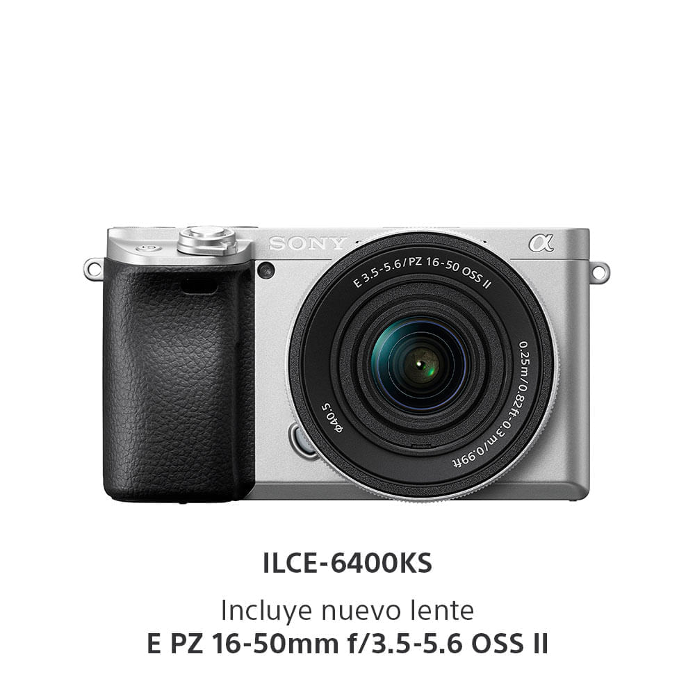 Imagen 2 del producto Cámara Sony Alpha a6400 APS-C Mirrorless ILCE-6400K + lente 16-50mm compacta y ligera, negro
