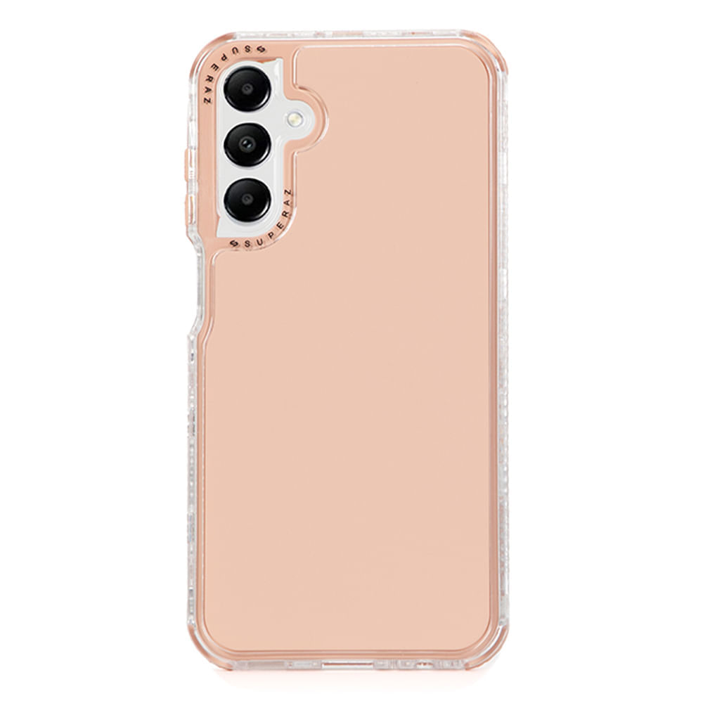 Case para Samsung A05s, protección 360, 3 capas de protección, rosado