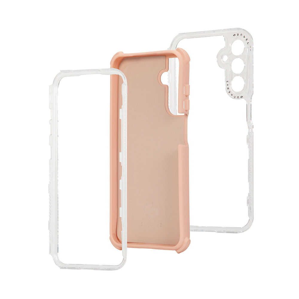 Imagen 2 del producto Case para Samsung A05s, protección 360, 3 capas de protección, rosado