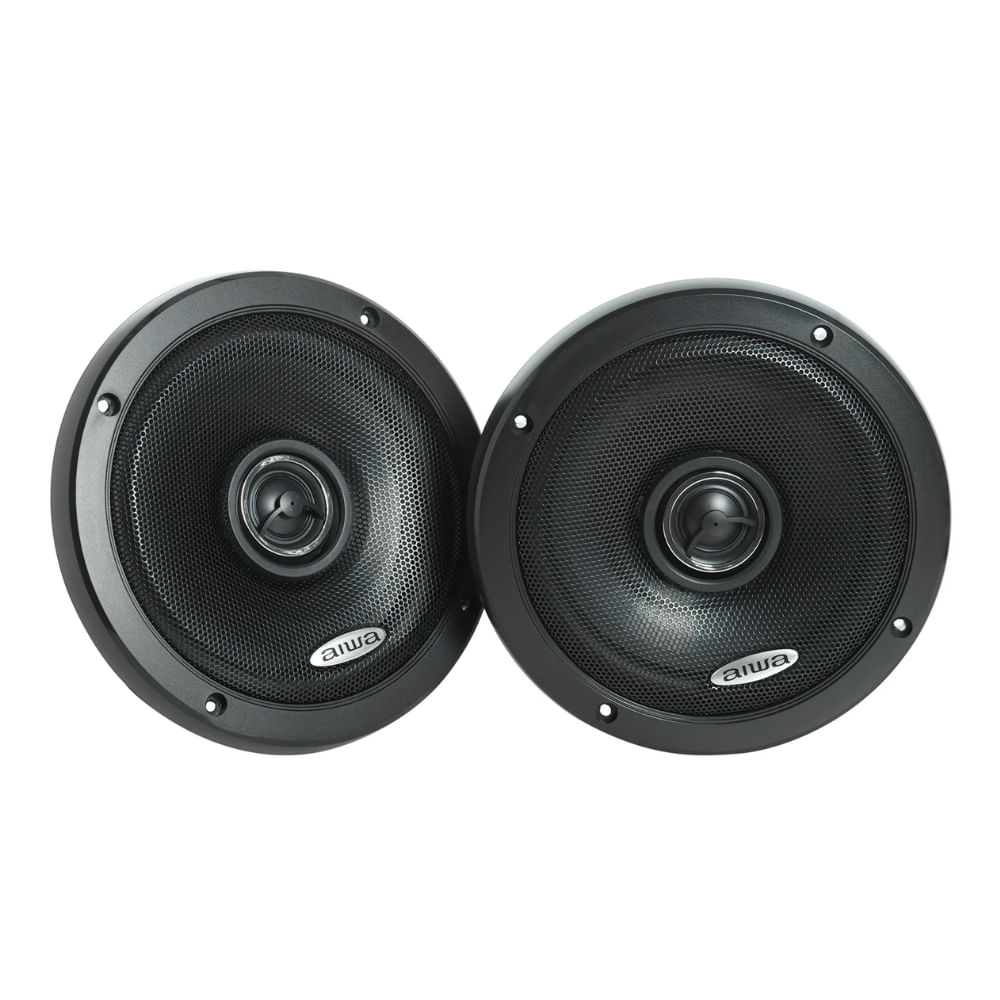 Parlantes para auto Aiwa Aws-1665p, redondos 16cm, 2 vías, 240W, negro
