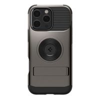 Case para iPhone 16 Pro Max Slim Armor MagFit, color gunmetal, doble capa de protección, soporte MagSafe
