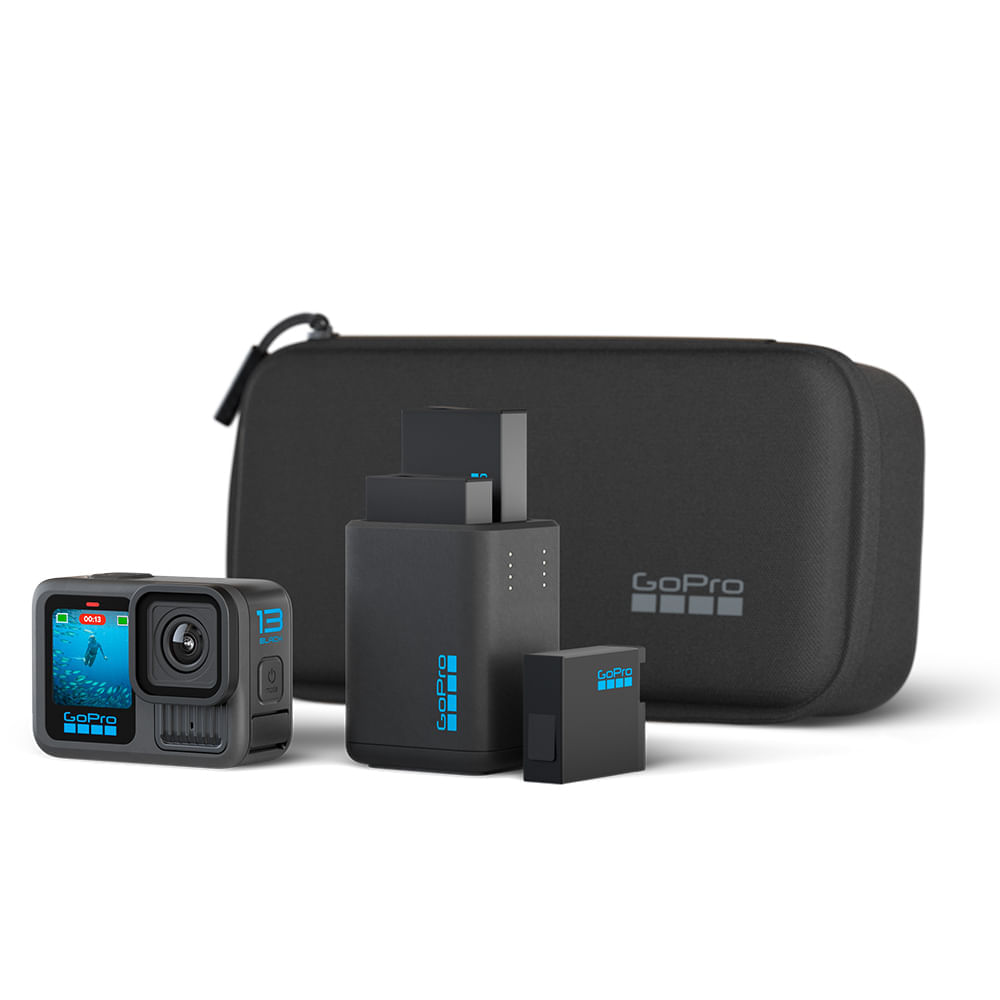 Imagen 2 del producto Cámara de acción GoPro Hero 13 Power Bundle 5k, 27MP, bluetooth, resistente al agua, batería hasta 2.5 horas, negro
