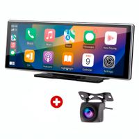 Pantalla de navegación Aiwa AW-10PND 10.25"" HD, Android Auto y CarPlay, cámara de reversa y parlantes integrados, negro