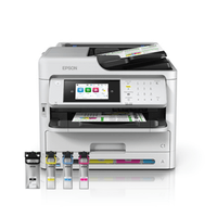 Impresora multifuncional Epson WorkForce Pro WF-C5890 Wi-Fi, Ethernet, dúplex automático y PrecisionCore 4S, blanco