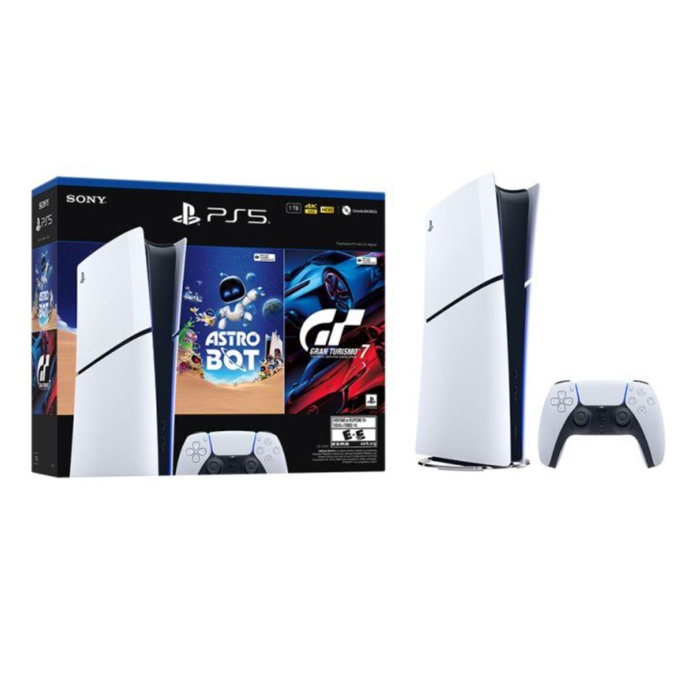 Imagen 2 del producto Consola Sony PlayStation 5 Slim edición digital + Astro Bot y Gran Turismo 7 incluidos, SSD ultrarrápido