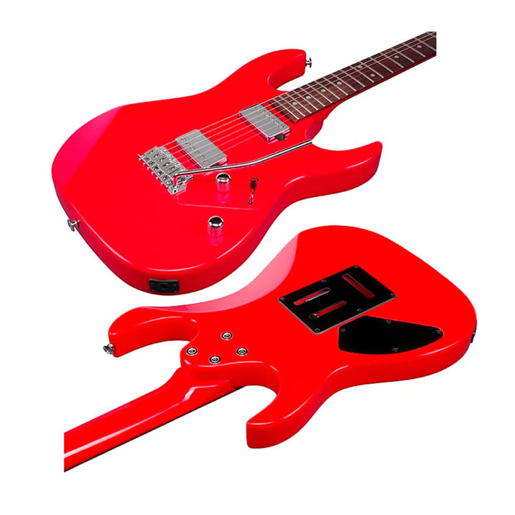 Imagen 2 del producto Guitarra eléctrica Ibanez Gio GRX120SP Vivid Red, amplificador Orange Crush 12W y accesorios completos, rojo