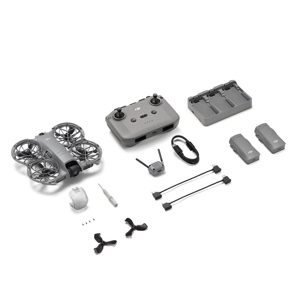 Imagen 2 del producto Drone DJI Neo 2 Fly More Combo Control, graba en 4 k, hasta 19 minutos de vuelo, gris + 3 baterías