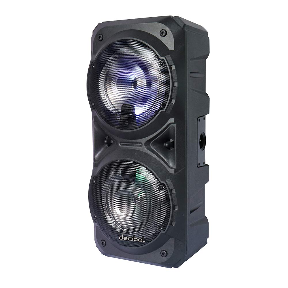 Imagen 2 del producto Parlante de torre bluetooth Decibel 80W luces led + trípode