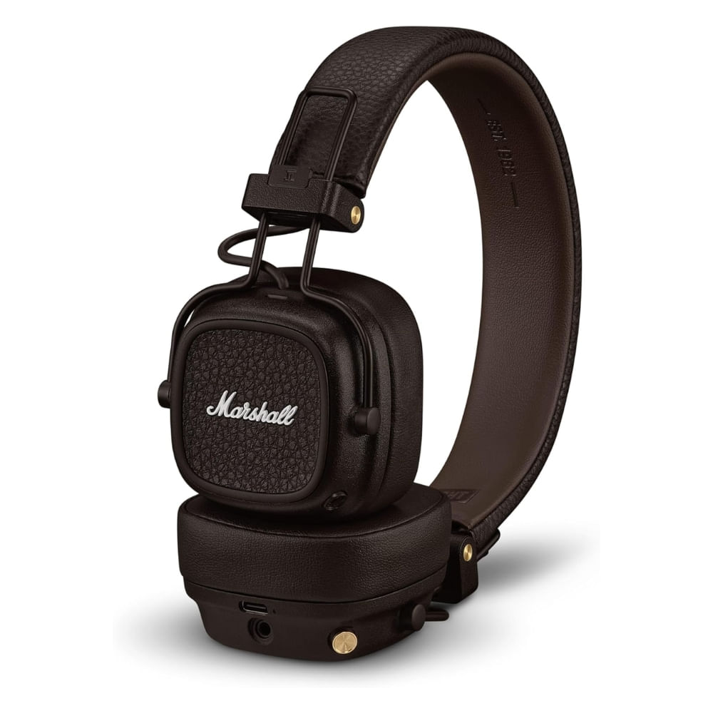 Imagen 1 del producto Audífonos Marshall Major V bluetooth on-ear, 100 horas de reproducción, carga inalámbrica, café