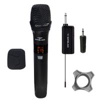 Micrófono inalámbrico Batblack, con receptor recargable, cobertura de 50 metros, negro