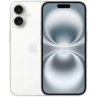 iPhone 16 eSIM 5G 128GB, 6GB RAM, cámara trasera 48MP y frontal 12MP, pantalla 6.1"", blanco
