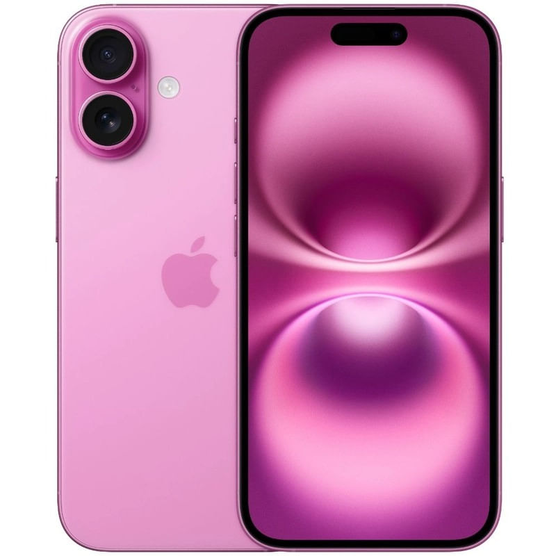 Imagen 1 del producto iPhone 16 5G 128GB, 6GB RAM, cámara trasera 48MP y frontal 12MP, 6.1"", rosado