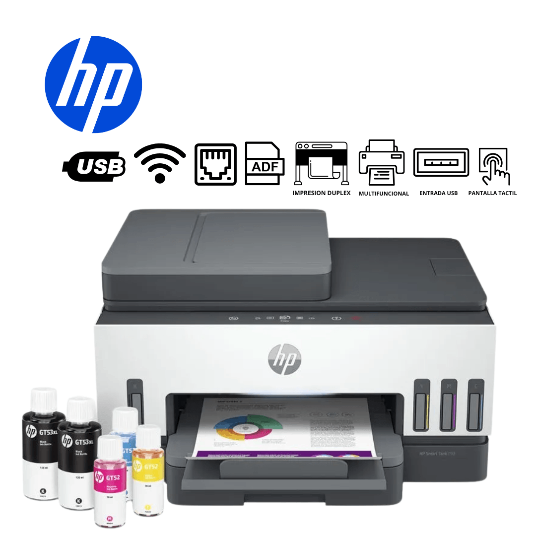 Imagen 2 del producto Impresora multifuncional HP Smart Tank 790, inyección de tinta, inalámbrico, Wi-Fi, con tanques recargables