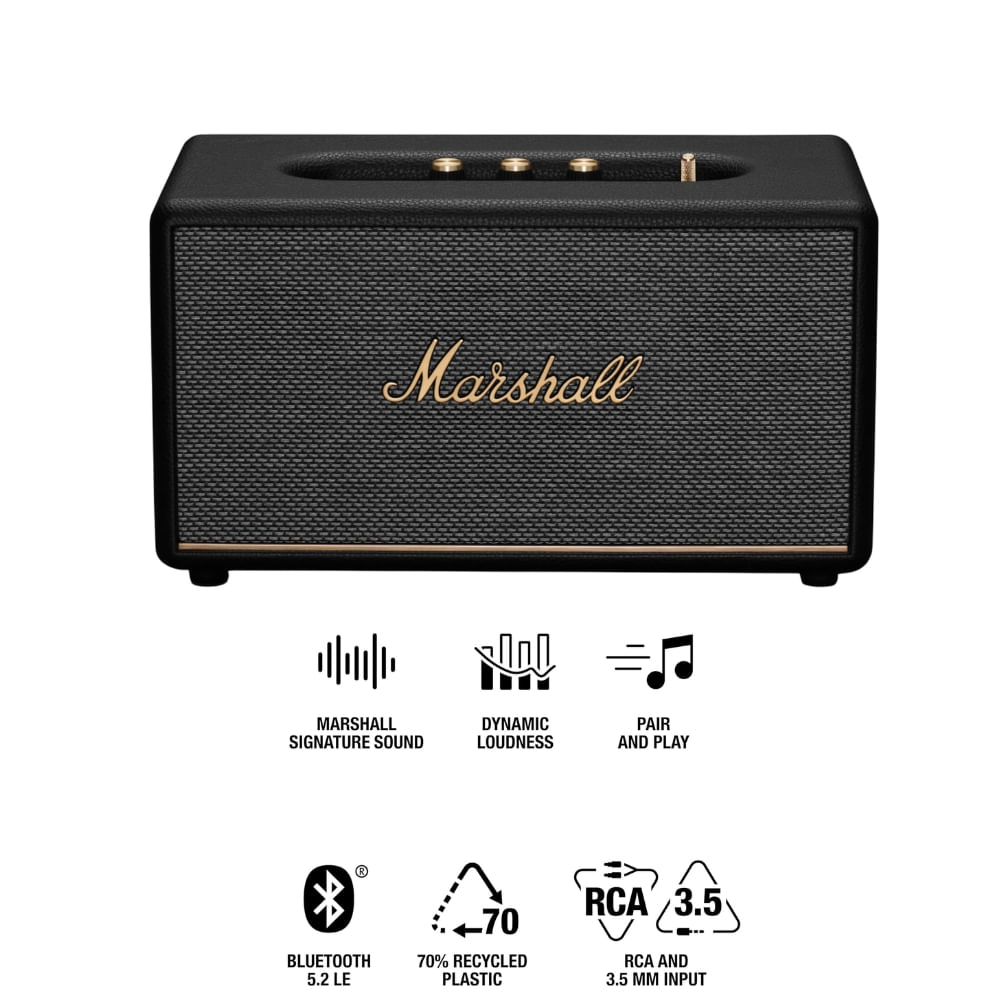 Imagen 2 del producto Parlante bluetooth Marshall Stanmore III, potencia 80W, BT5.2, RCA, negro