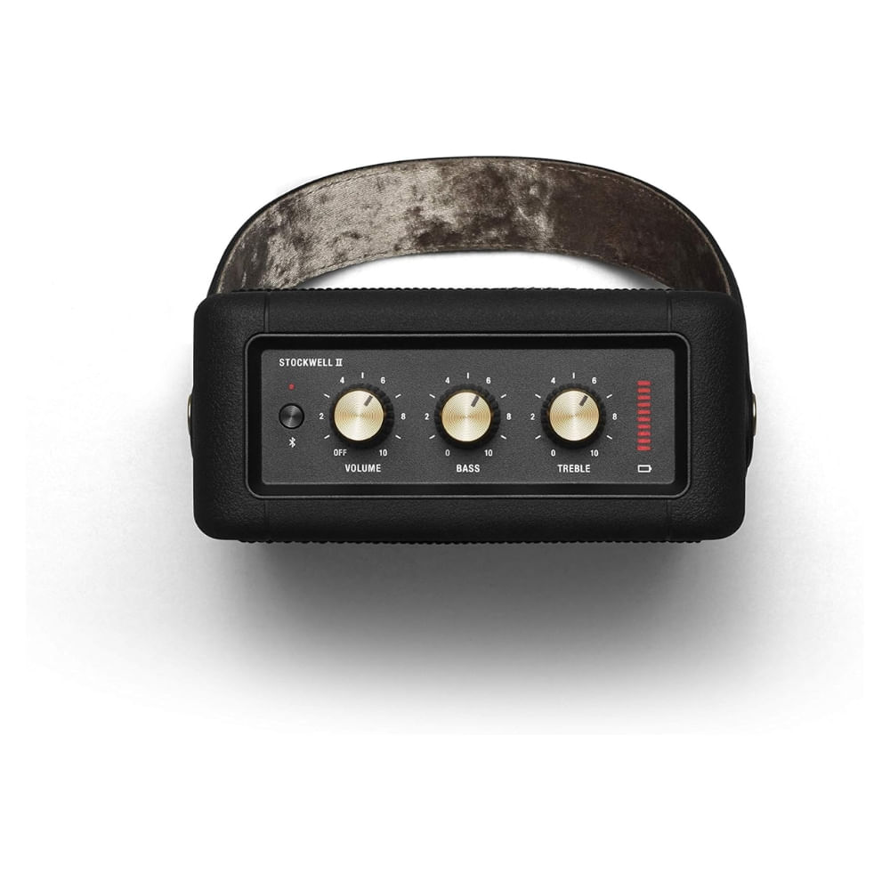 Imagen 2 del producto Parlante bluetooth Marshall Stockwell II portátil, resistente al agua IPX4, hasta 20 horas de reproducción, negro
