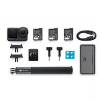 Cámara de acción DJI Osmo Action 6 Adventure Combo, memoria 64 GB, video 4K, 38 MP, resistente al agua, batería hasta 240 minutos, gris