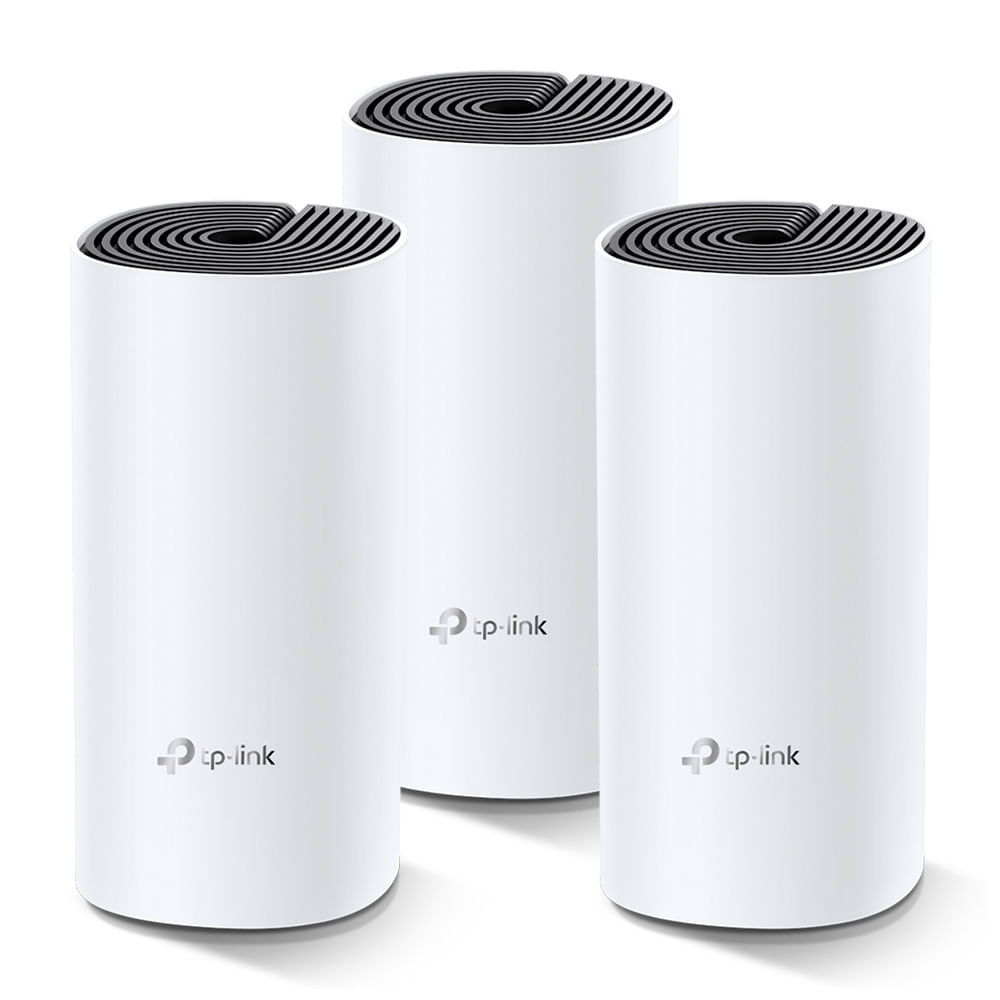 Imagen 1 del producto Sistema Mesh TP-Link Deco M4 AC1200 Pack x3, cobertura de 370 m2, doble banda, Wifi 5, 2 puertos LAN, 2 antenas omnidireccionales, blanco