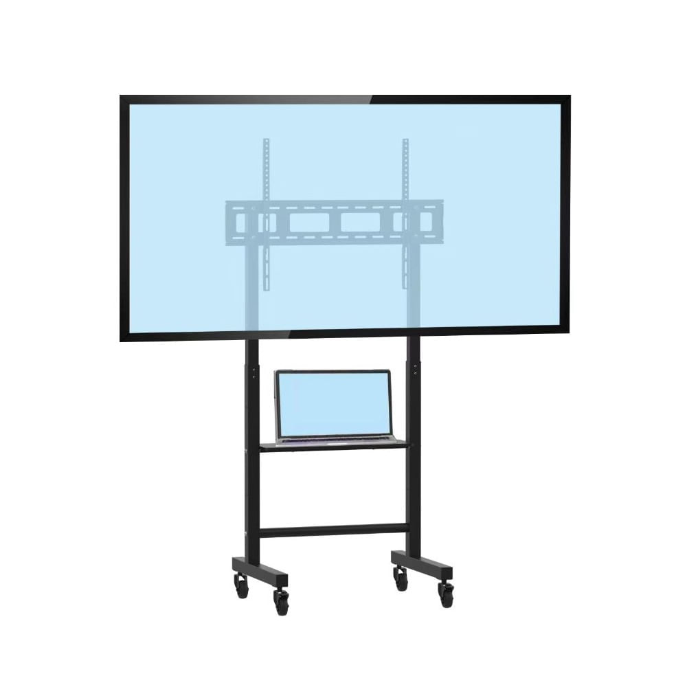 Rack pedestal TV 49"-100" Expo Rack PED100 altura regulable, soporte rodante, negro