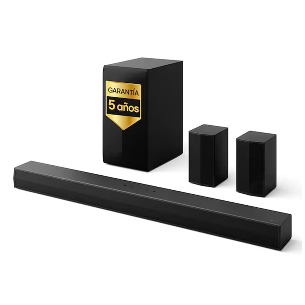 Imagen 2 del producto Barra de sonido LG S60TR bluetooth, 440W de potencia, puerto USB, HDMI, con control, negro
