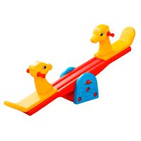 Sube y baja para niños Mi Mundo Feliz, peso máx. soportado 100kg, caballos, rojo y naranja