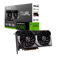 Tarjeta de video Asus NVIDIA RTX 5060 DUAL OC 8GB GDDR7, PCIE5.0
