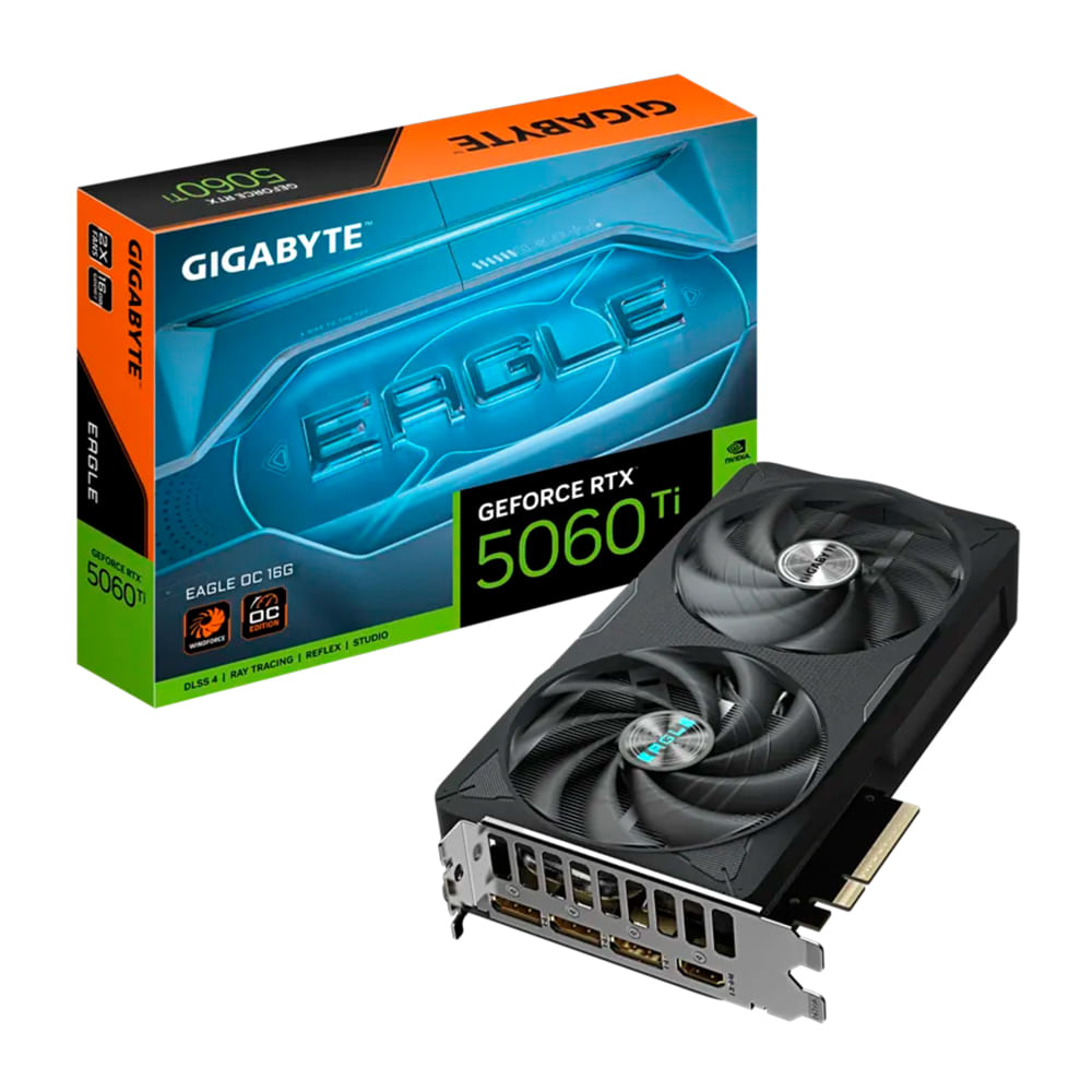 Tarjeta de video Gigabyte NVIDIA RTX 5060Ti EAGLE OC 8GB GDDR7, PCIE5.0