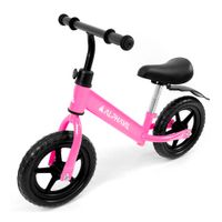 Bicicleta de balance Alphavil BX1 para niñas, asiento ajustable, ruedas EVA, estructura ligera, rosado