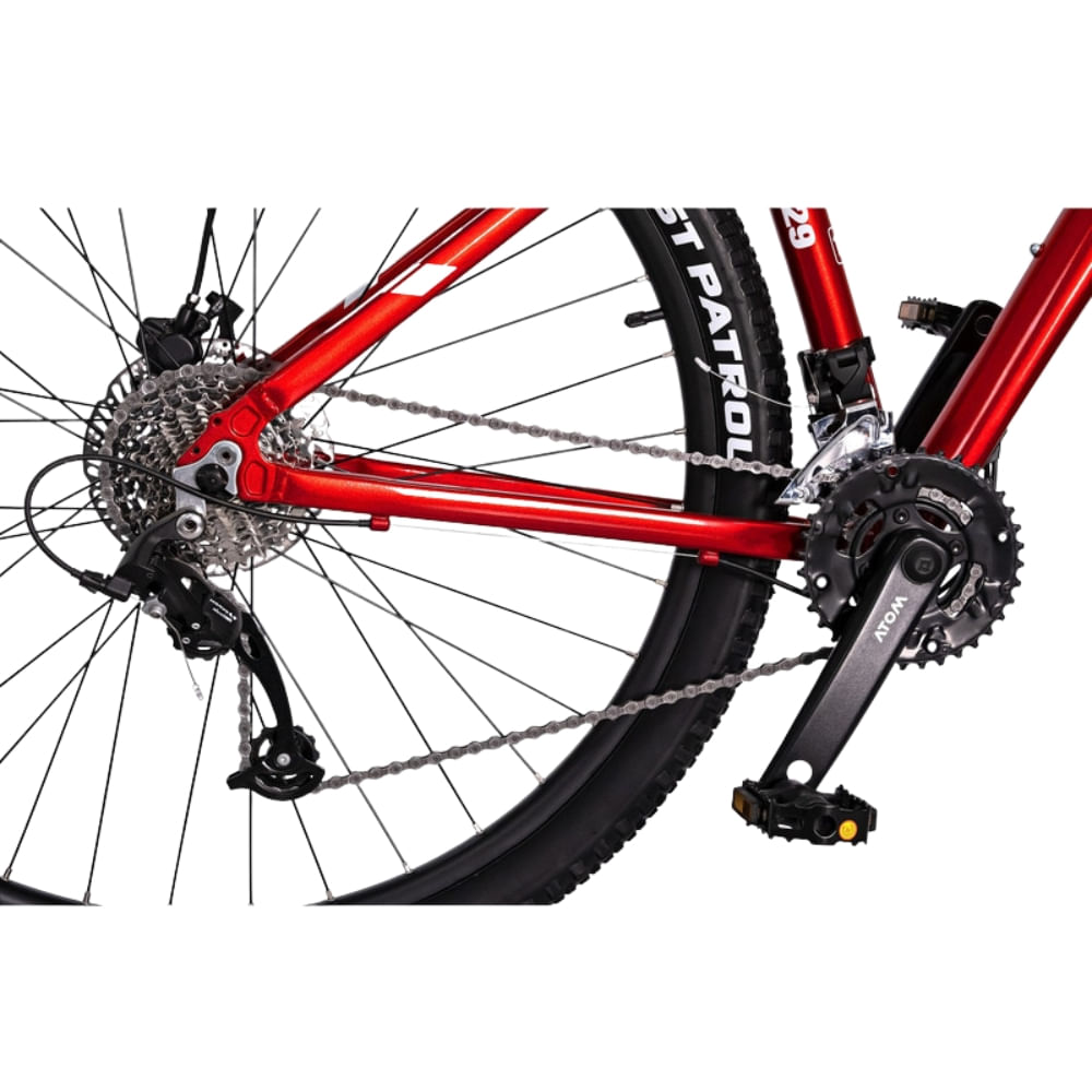 Imagen 2 del producto Bicicleta Atom Burner Aro 29"", talla 18', asiento regulable, rojo gloss