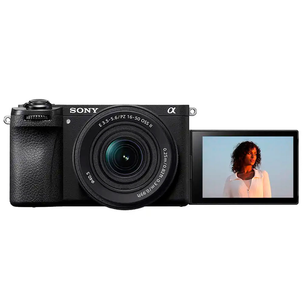 Cámara digital Mirrorless Sony Alpha a6700 Premium APS-C, con lente SELP16502, grabación en 4K, inteligencia artificial, negro - ILCE-6700K