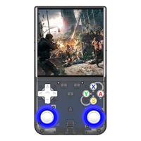 Consola portátil R36 Ultra, almacenamiento 128GB, Wi‑Fi, juegos incluidos, negro transparente