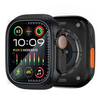 Case de metal Urvoi para Apple Watch Ultra 49mm, resistente al agua y corrosión, negro