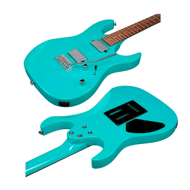 Imagen 2 del producto Gio Pack GRX120SP Pale Blue, amplificador Orange Crush 12W, accesorios completos