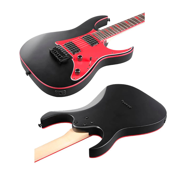 Imagen 2 del producto Pack Ibanez GRG131DX Black Flat, amplificador Orange Crush 12W, accesorios completos