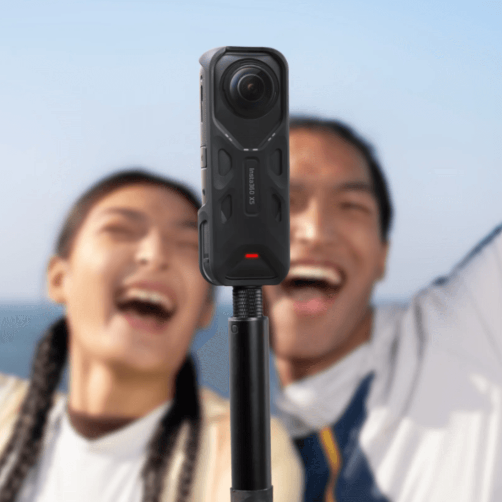 Imagen 2 del producto kit insta360 palo selfie 114 cm, protector de lente premium, agarre termico, para x5