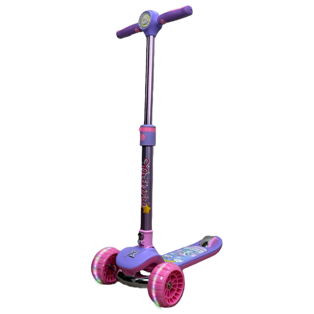 Scooter Oxiepro Kid, bluetooth, peso máx. soportado 60kg, rosado