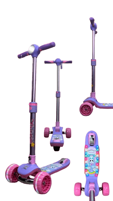Imagen 2 del producto Scooter Oxiepro Kid, bluetooth, peso máx. soportado 60kg, rosado