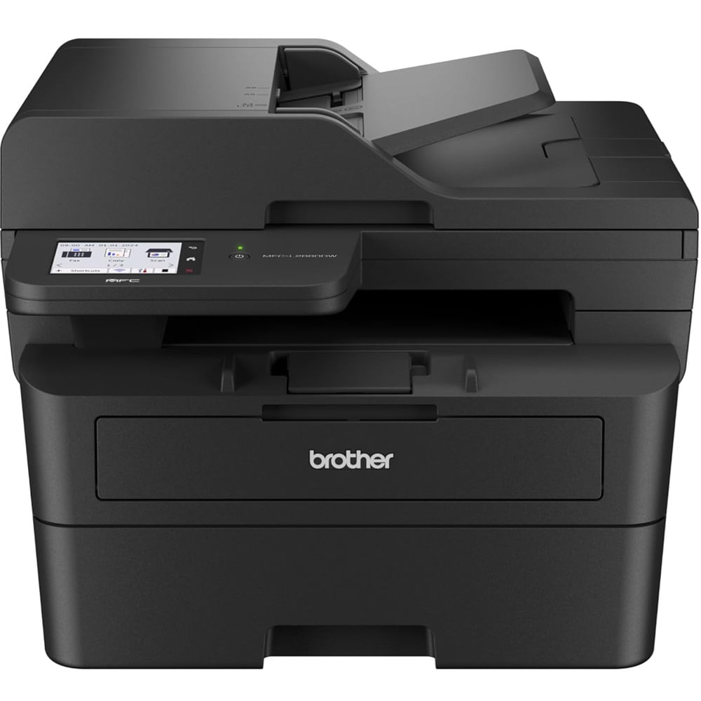 Imagen 2 del producto Impresora multifuncional Brother MFC-L2880DW inalámbrica, Wi-Fi, láser monocromática, con cartucho de tóner, negro