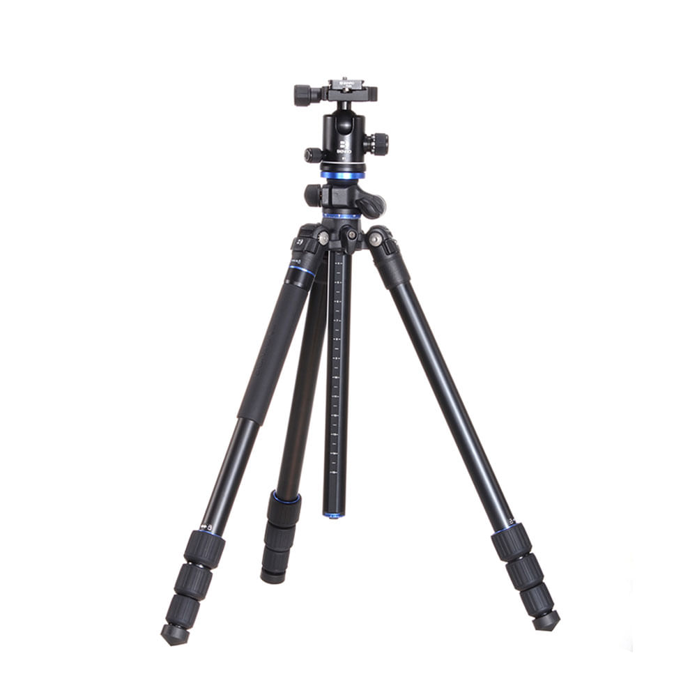 Imagen 2 del producto Trípode para cámara fotográfica Benro FGP18AB1, altura de 46 cm - 164 cm, cabezal giratorio 360°, aleación de magnesio y aluminio, carga máx. 8 kg, n